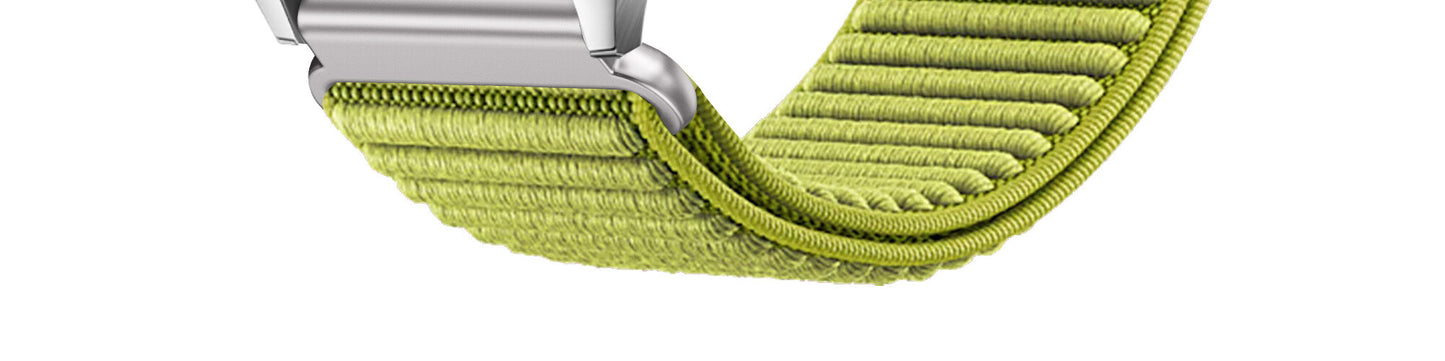 Compatible with Multiple Series Universal Watch Band Interface 18 20 22MM Wild Mountain Texture Woven Watch Band · Wild Green Self-measurement Interface 18MM